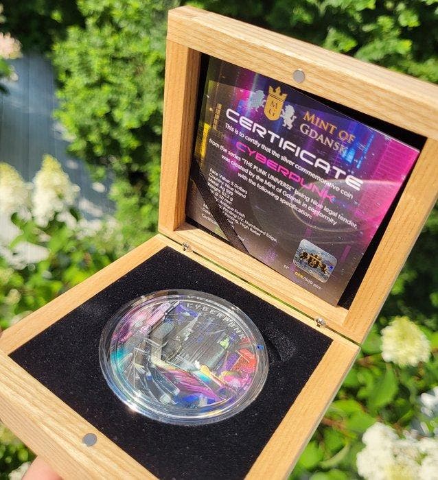 Niue. 5 Dollars 2021 Cyberpunk Silver Coin - Antique Finish,, Timbres & Monnaies, Monnaies | Europe | Monnaies non-euro