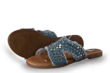 Ann Rocks Slippers in maat 40 Blauw, Kleding | Dames, Schoenen, Slippers, Ann Rocks, Zo goed als nieuw, Verzenden