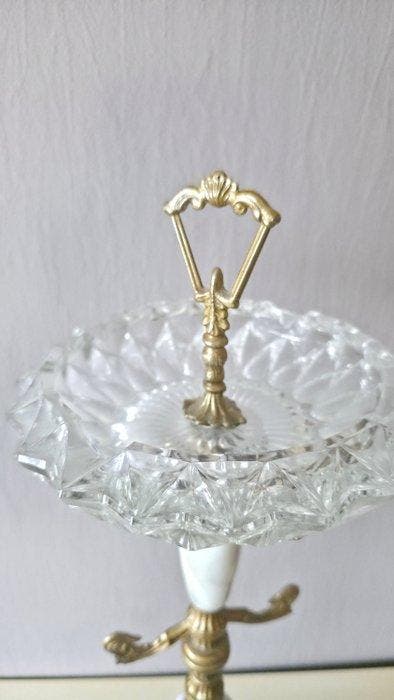 Asbak - Messing - Italiaanse Rokersstandaar, Antiek en Kunst, Curiosa en Brocante