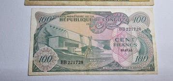 Congo, Republiek (Brazzaville). - 100, 5000 Francs - Various, Postzegels en Munten