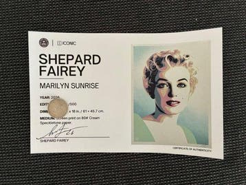 Shepard Fairey (OBEY) (1970) - Marilyn Monroe / hand signed