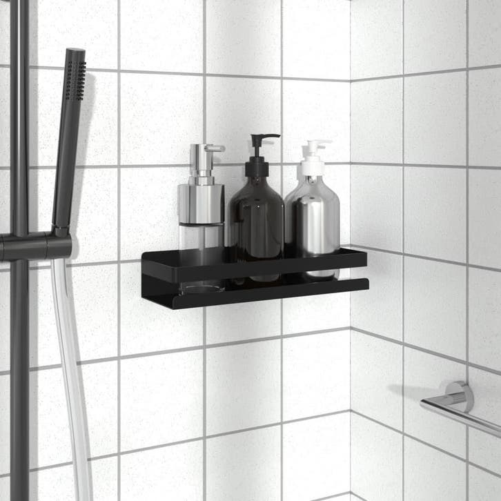 vidaXL Doucherekje 30x10x6 cm geborsteld 304 roestvrij staal, Huis en Inrichting, Woonaccessoires | Wandplanken en Boekenplanken
