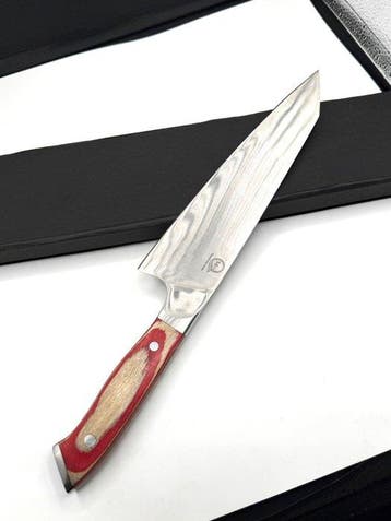 Keukenmes - Japanse stijl. Handgemaakt keukenmes.
