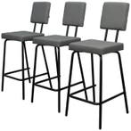 3x Barstool Option Bar By Frederik Roijé For Puik Design -, Verzenden, Zo goed als nieuw, Leer, 90 cm of meer