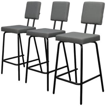 3x Barstool Option Bar By Frederik Roijé For Puik Design -, Verzenden, Zo goed als nieuw, Leer, 90 cm of meer