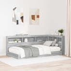 vidaXL Opberghoofdbord met plank Grijs Sonoma 90 cm Bewerkt, Verzenden, Nieuw