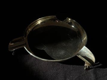 Cendrier - Argent 925 - Sheffield, Walker & Hall, Antiquités & Art, Antiquités | Argent & Or