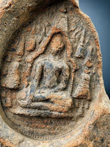 Tablette votive - Royaume de Pagan 11th/12th c. - sculptuur