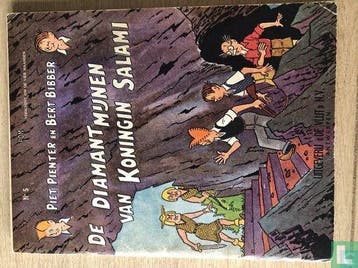 Piet Pienter en Bert Bibber - De diamantmijnen van Koning..., Eén stripboek, Verzenden, Gelezen, Hove, Jozef Van.