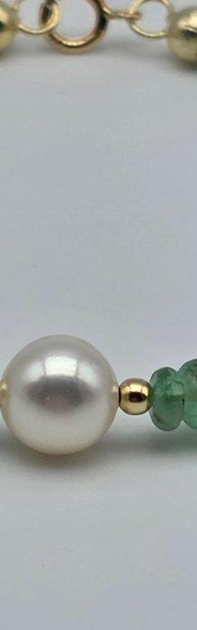 Zonder minimumprijs - Armband - 18 karaat Geel goud Parel -, Nieuw
