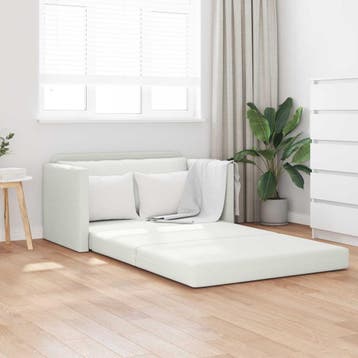 vidaXL Slaapbank / zetel Wit 124 x 71 x 78 cm Kunstleer, Verzenden, Nieuw