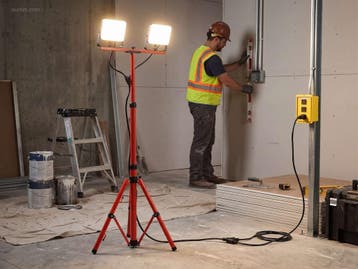 (4x) Werklamp 2x50W LED 3in1 kleur CCT..., Bricolage & Construction, Éclairage de chantier