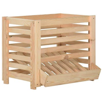 vidaXL Aardappelkist 60x40x50 cm massief grenenhout, Doe-het-zelf en Bouw, Verzenden, Nieuw