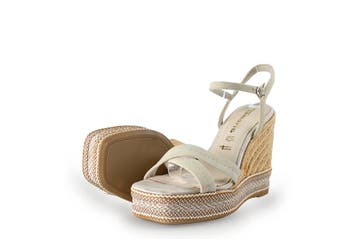 Tamaris Sandalen in maat 38 Beige, Tamaris, Verzenden, Beige, Sandalen of Muiltjes