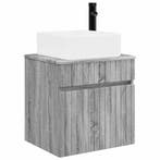 vidaXL Wandgemonteerde wastafelmeubel Grijs Sonoma 49 x 41 x, Verzenden