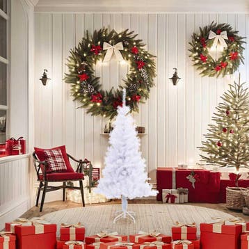 vidaXL Kunstkerstboom met standaard 230 takken 120 cm, Verzenden, Nieuw