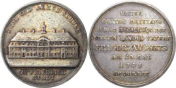 Zilver medaille 1785 Dresden, Verzenden, België