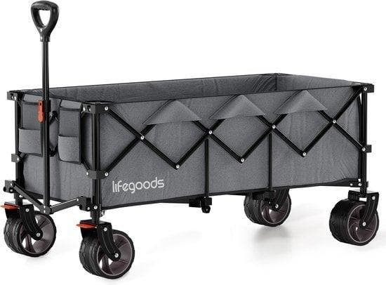 2dekans | LifeGoods Bolderkar - XXL - Opvouwbaar - 300L -, Bricolage & Construction, Chariots de transport, Enlèvement ou Envoi