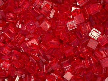 Lego Stenen - Lego 1x1 tile transparent rood 500 stuks, Kinderen en Baby's, Nieuw