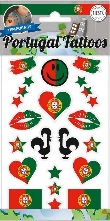 Tattoo Portugal, Hobby en Vrije tijd, Feestartikelen, Nieuw, Verzenden