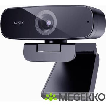 AUKEY Impression webcam 2 MP 1920 x 1080 Pixels USB Zwart, Informatique & Logiciels, Webcams, Verzenden