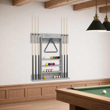 vidaXL Biljartkeu-stand Bewerkt hout 93 x 12 x 103 cm, Sport en Fitness, Verzenden, Nieuw