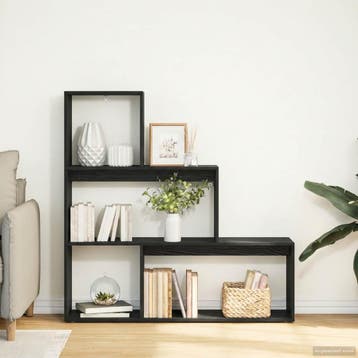 vidaXL Roomdivider Boekenkast 123 x 29 x 123 cm Bewerkt hout, Huis en Inrichting, Verzenden, Nieuw