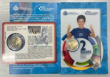 San Marino, Luxemburg. 2 Euro 2012 10e anniversaire de