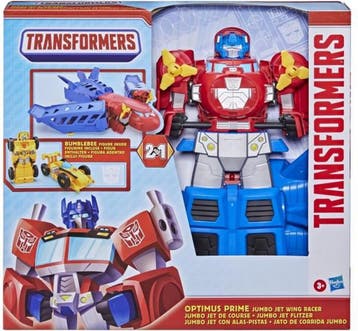 Transformers - Optimus Prime Jumbo Jet met hommel racen a..., Verzenden, Nieuw