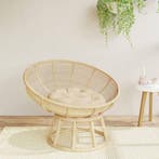 vidaXL Zitkussen rond Ø 60x11 cm oxford stof beige, Verzenden, Nieuw