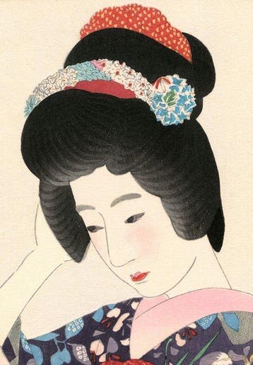 Dans linterval - Papier - Shinsui Ito - Japon - XXe siècle