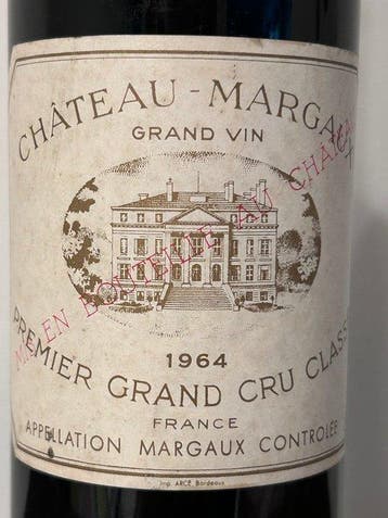 1964 Château Margaux - Margaux 1er Grand Cru Classé - 1, Verzamelen, Nieuw