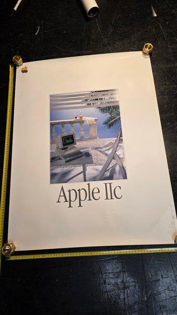 Apple IIc Promotional Poster RARE - Macintosh