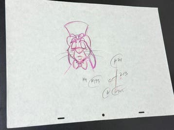 Walt Disney - Originele animatietekening van Rabbit (42 x 30, Verzamelen, Nieuw