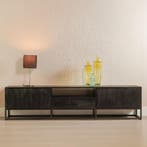 Tv-meubel Mangohout Brendon 210 cm, Verzenden, Nieuw, Overige houtsoorten, Industriële meubels
