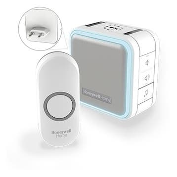 Honeywell Sonnette sans fil avec veilleuse et bouton, Bricolage & Construction, Verzenden