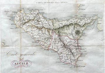 Italië - Sicilië; Francesco Vallardi - Carta generale della, Boeken, Nieuw