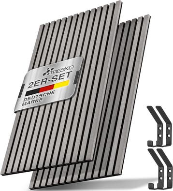 Wandpanelen - Akoestische panelen - Lattenwand - 2 stuks - 1, Verzenden, Nieuw