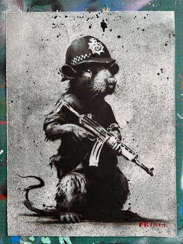 PR1NCE - « Law & Disorder » | Giclée embelli à laérosol |