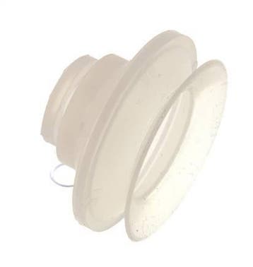 Soufflet 52mm Silicone Clair Ventouse Course 12mm, Verzenden