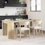 vidaXL Eettafel 180 x 85 x 75 cm Bewerkt hout Sonoma Eiken, Huis en Inrichting, Tafels | Eettafels, Verzenden, Nieuw