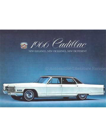 1966 CADILLAC PROGRAMMA BROCHURE ENGELS, Boeken, Nieuw