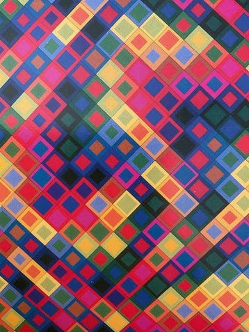 Victor Vasarely (1906-1997) - Majus 2 -