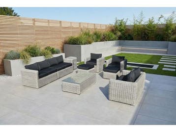 Veiling - Loungeset incl. kussens 10-delig, Nieuw