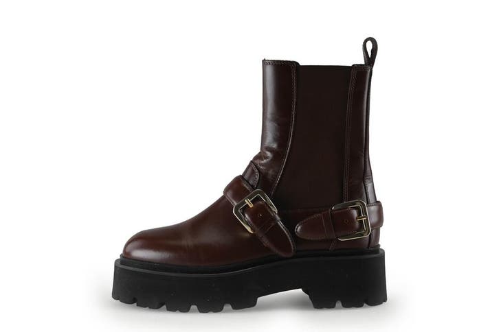 Sandro Chelsea boots in maat 38 Bruin, Kleding | Dames, Schoenen, Bruin, Zo goed als nieuw, Overige typen, Verzenden