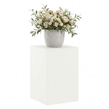 vidaXL Plantenstand Wit 40 x 40 x 60 cm Staal, Tuin en Terras, Verzenden, Nieuw