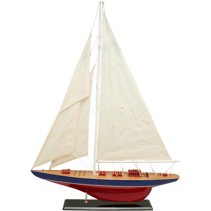 Zeilboot Model 65cm Blauw, Hobby en Vrije tijd, Modelbouw | Boten en Schepen, Nieuw, Ophalen of Verzenden