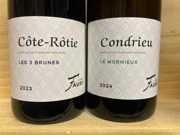 2023 Domaine Lionel Faury : Côte-Rotie Les Brunes, Condrieu, Nieuw