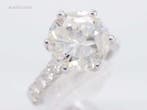 Witgouden ring met een diamant van 5.00 carat, Ophalen, Nieuw