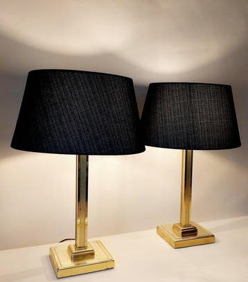 Kullmann - Lampe de table (2) - Laiton - Ensemble de lampes, Nieuw